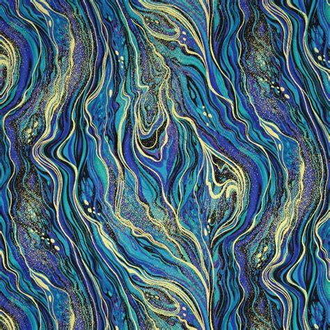 timeless treasures palazzo metallic abstract marbling peacock fabric|Timeless Treasures Palazzo Metallic Abstract Marbling Peacock .